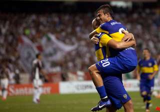 boca juniors beats fluminense in copa... boca juniors beats fluminense in copa...