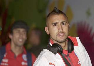 fifa world cup fit again vidal arrives in brazil... fifa world cup fit again vidal arrives in brazil...