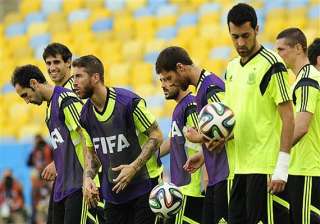fifa world cup spain drops xavi pique for must... fifa world cup spain drops xavi pique for must...