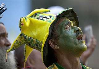 fifa world cup fans putting on a show during... fifa world cup fans putting on a show during...