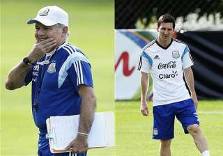 fifa world cup argentina coach denies rift with... fifa world cup argentina coach denies rift with...