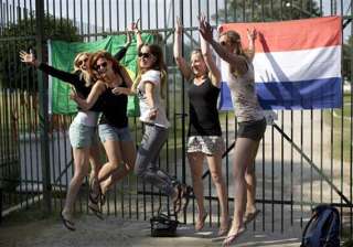 fifa world cup in brazil camp for dutch fans... fifa world cup in brazil camp for dutch fans...