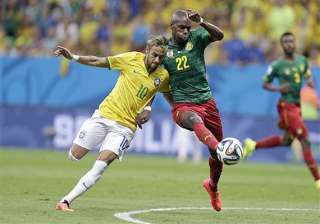 fifa world cup brazil leads cameroon 2 1 at... fifa world cup brazil leads cameroon 2 1 at...