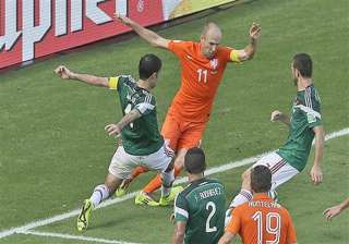 fifa world cup arjen robben falls theatrically to... fifa world cup arjen robben falls theatrically to...