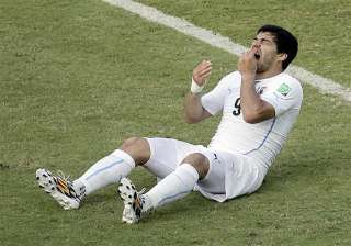fifa bans luis suarez for 4 months for biting... fifa bans luis suarez for 4 months for biting...