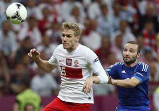 greece earns 1 1 draw against poland at euro 2012... greece earns 1 1 draw against poland at euro 2012...