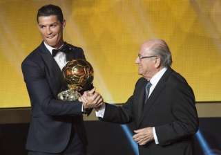cristiano ronaldo wins fifa ballon d or award for... cristiano ronaldo wins fifa ballon d or award for...