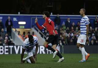man united beats struggling qpr 2 0 in premier... man united beats struggling qpr 2 0 in premier...
