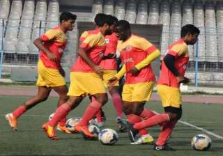 east bengal play i league match before empty... east bengal play i league match before empty...