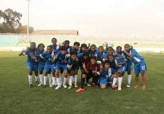 india under 14 girl footballers return from... india under 14 girl footballers return from...