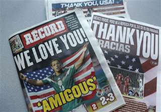 mexican papers thank us for soccer win - India TV mexican papers thank us for soccer win - India TV