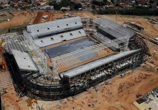 protesters disrupt fifa visit to stadium in... protesters disrupt fifa visit to stadium in...