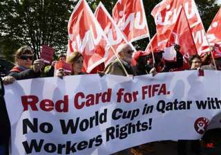 qatar will keep major soccer event amid protests... qatar will keep major soccer event amid protests...