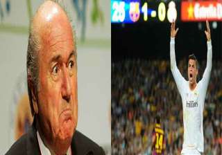 real madrid asks blatter to apologize to ronaldo... real madrid asks blatter to apologize to ronaldo...