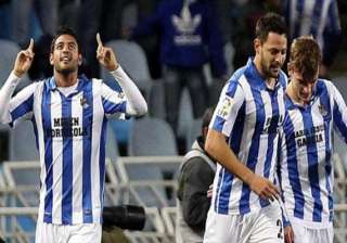 sociedad s 4th place hopes hit by 3 2 loss to... sociedad s 4th place hopes hit by 3 2 loss to...