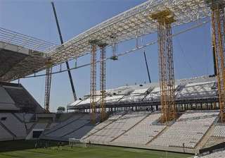 worker dies at stadium hosting world cup opener.... worker dies at stadium hosting world cup opener....