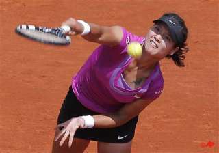 defending french open champion li wins in 3 sets... defending french open champion li wins in 3 sets...