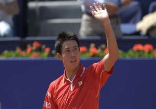 nishikori beats giraldo to reach barcelona open... nishikori beats giraldo to reach barcelona open...