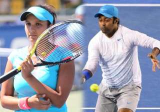australian open 2015 paes bopanna sania crashes... australian open 2015 paes bopanna sania crashes...