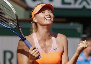 maria sharapova makes it back to french open... maria sharapova makes it back to french open...