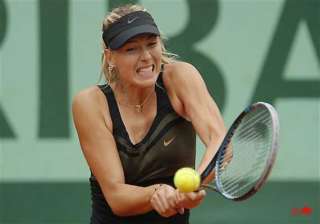sharapova wins easily at french open - India TV sharapova wins easily at french open - India TV