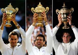 top wimbledon trio won 28 of past 29 majors -... top wimbledon trio won 28 of past 29 majors -...