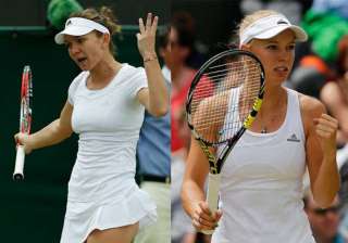 wimbledon halep wozniacki advanced to third round... wimbledon halep wozniacki advanced to third round...