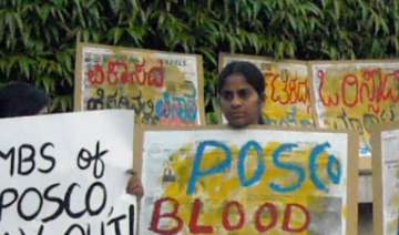 work halted on posco project villagers allege... work halted on posco project villagers allege...
