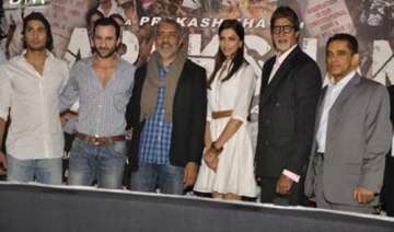 aarakshan unit dances to the tunes of big b -... aarakshan unit dances to the tunes of big b -...