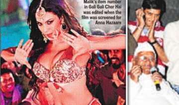 anna watches gali gali chor hai minus veena malik... anna watches gali gali chor hai minus veena malik...