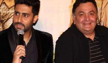 abhishek bachchan rishi kapoor is like a father... abhishek bachchan rishi kapoor is like a father...