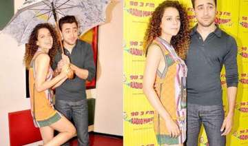 kangana ranaut imran khan promote katti batti at... kangana ranaut imran khan promote katti batti at...