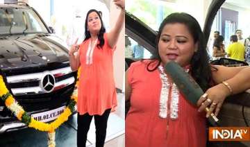 comedian bharti buys black mercedes benz - India... comedian bharti buys black mercedes benz - India...