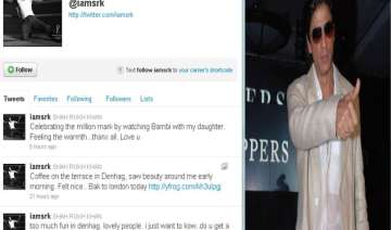 srk s followers cross a million on twitter -... srk s followers cross a million on twitter -...