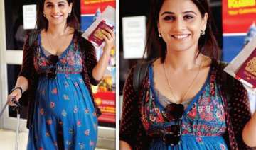 vidya takes pregnancy tips from sister for... vidya takes pregnancy tips from sister for...