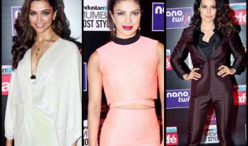 deepika priyanka kangana sizzle at the ht stylish... deepika priyanka kangana sizzle at the ht stylish...