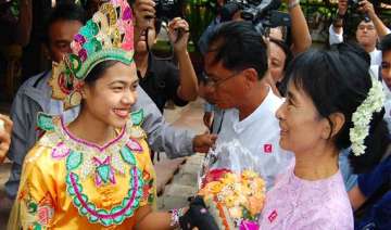 aung san suu kyi makes first trip into... aung san suu kyi makes first trip into...