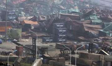 death toll in blasts in chinese port of tianjin... death toll in blasts in chinese port of tianjin...