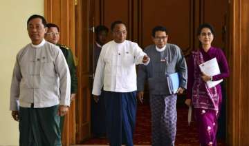 myanmar high level meeting political talks... myanmar high level meeting political talks...