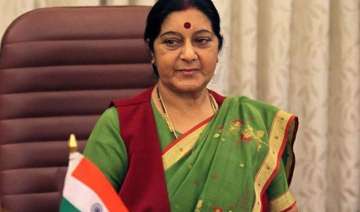 swaraj in turkmenistan to hold talks on tapi key... swaraj in turkmenistan to hold talks on tapi key...