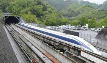 japan s maglev train breaks own speed record at... japan s maglev train breaks own speed record at...