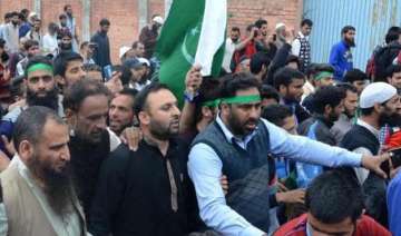 separatists waving flag in srinagar shows love... separatists waving flag in srinagar shows love...