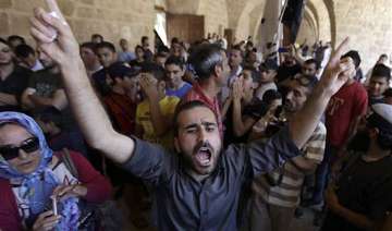 lakhs of syrians come out on streeets against... lakhs of syrians come out on streeets against...
