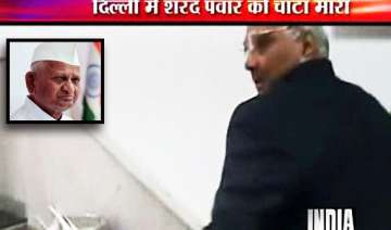 hazare justifies just one slap remark ncp... hazare justifies just one slap remark ncp...
