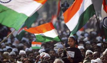 citizens hold rally in support of hazare in... citizens hold rally in support of hazare in...