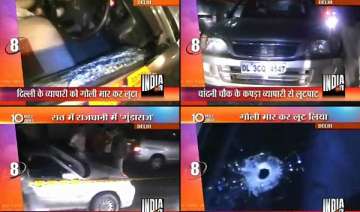 delhi businessman robbed of 1.4 lakh driver shot... delhi businessman robbed of 1.4 lakh driver shot...