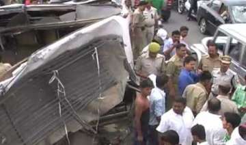 five dead 8 injured in bus vehicle collision in... five dead 8 injured in bus vehicle collision in...