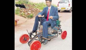 bangalore youth develops air powered vehicle -... bangalore youth develops air powered vehicle -...