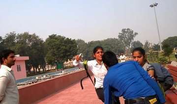 another video of rohtak sisters beating molester... another video of rohtak sisters beating molester...