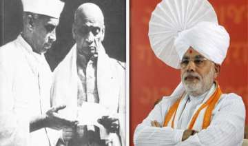 modi criticizes nehru for kashmir praises sardar... modi criticizes nehru for kashmir praises sardar...
